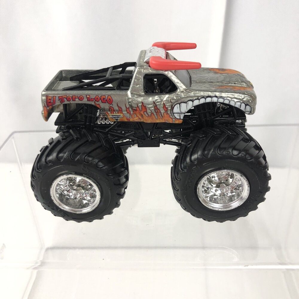 Hot Wheels Monster Jam Truck 25th Anniversary Silver El Toro Loco 1:64 HTF